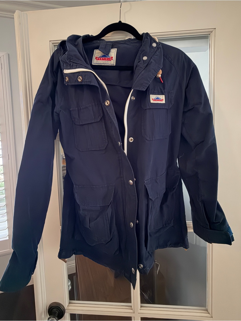 Penfield Navy Raincoat Hooded Jacket